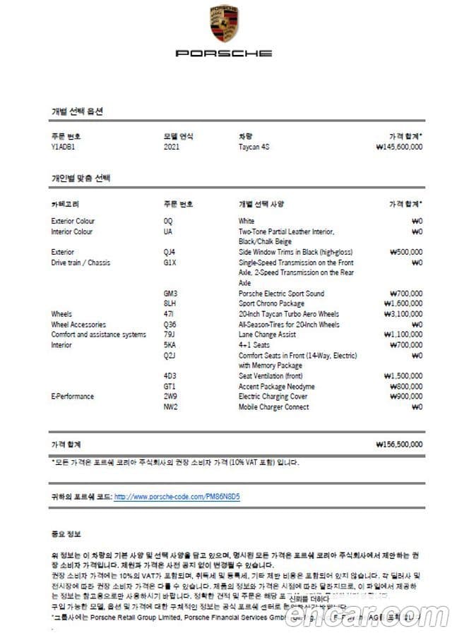 Porsche 타이칸 4S, 2021 20