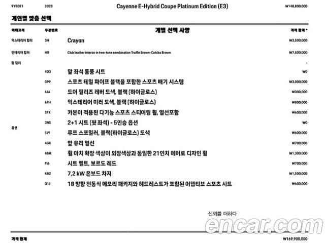 Porsche Cayenne (PO536) 3.0 E-гибрид купе Platinum Edition, 2023 8