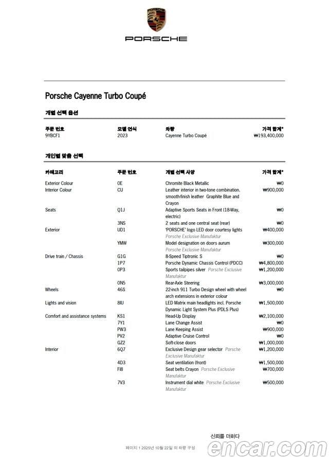 Porsche Cayenne (PO536) 4.0 турбо купе, 2023 20