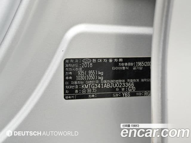 Genesis G70 Sport пакет, 2018 20