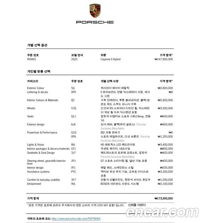 Porsche Cayenne (PO536) 3.0 E-гибрид, 2025 14