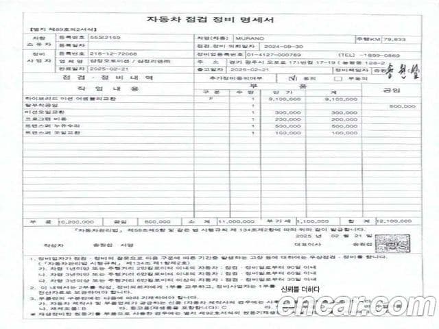 Nissan 무라노 (Z52) Platinum