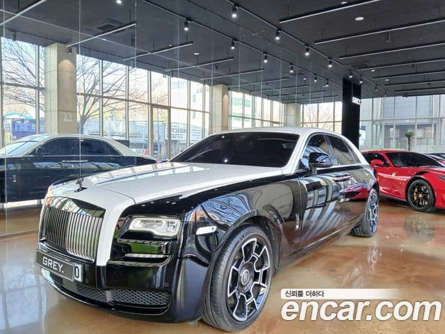 Rolls-Royce 고스트 6.6 V12 чёрный эмблема, badge, 2017 2