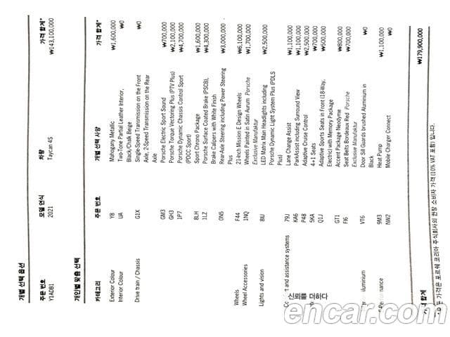 Porsche 타이칸 4S, 2021 18