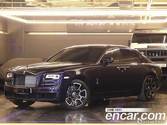 Rolls-Royce 고스트 6.6 V12 чёрный эмблема, badge, 2018 2