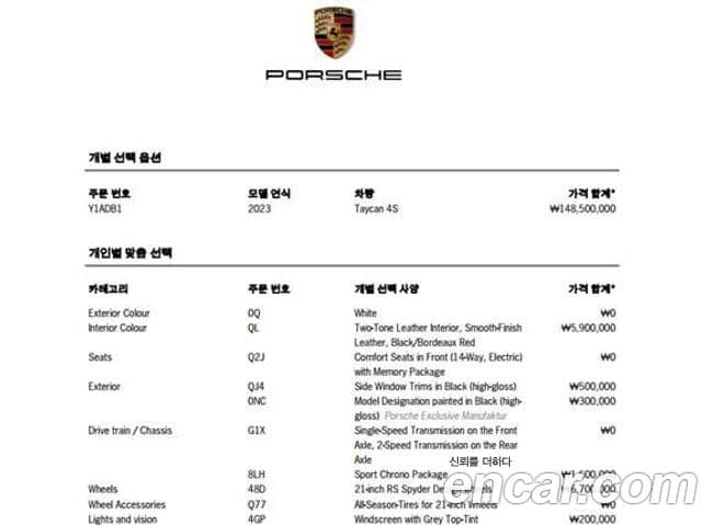 Porsche 타이칸 4S, 2023 19