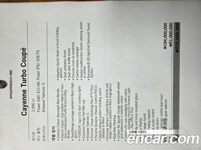 Porsche Cayenne (PO536) 4.0 турбо купе, 2021 18