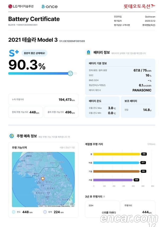 Tesla модель 3 Long Range, 2021 20