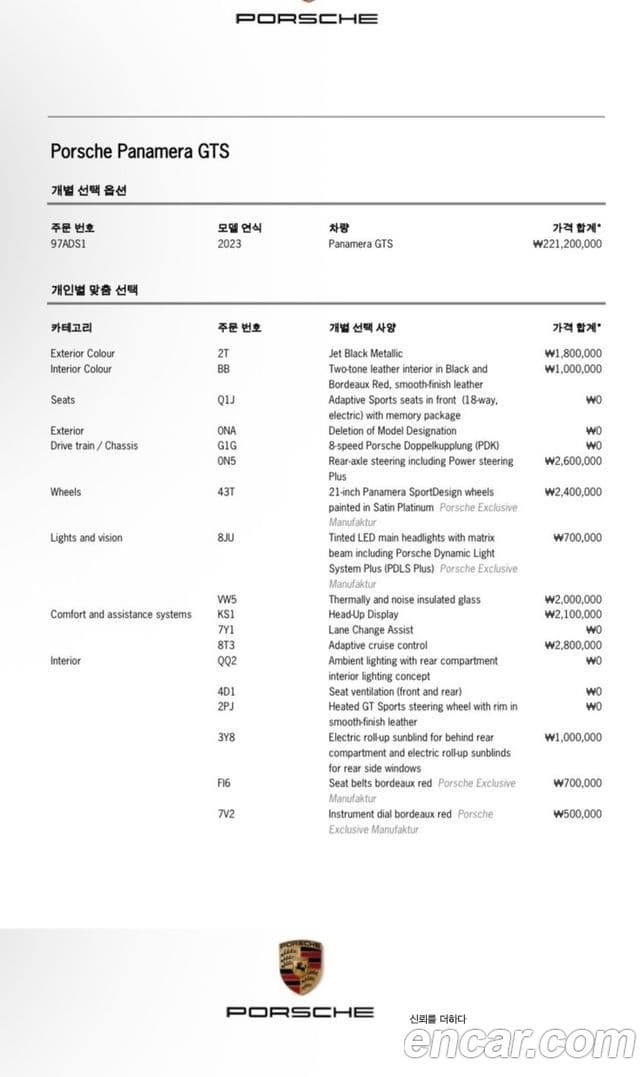 Porsche Panamera (971) 4.0 GTS, 2023 все фото