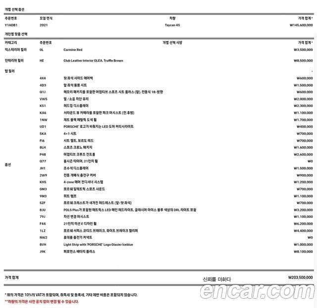 Porsche 타이칸 4S, 2021 20